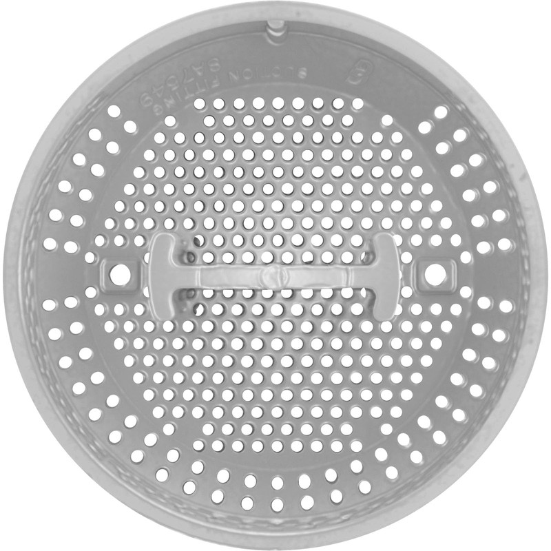 Suction Cover, BWG, 3-3/4", 100gpm, White, Bath Only
