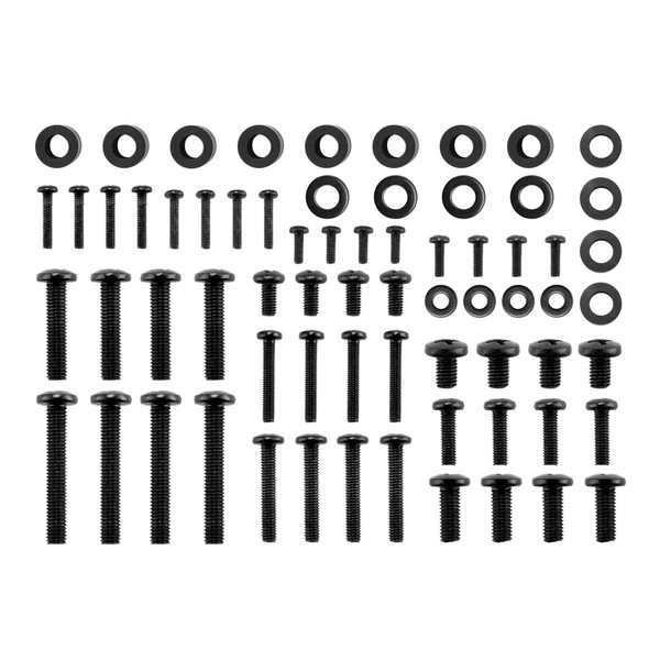 VonHaus - Universal TV Mount Screws Kit Hardware Compatible with Most TVs, Monitors up to 80'' Includes M4, M5, M6 & M7 Screws, Spacers and Washers, Works with Most TV Wall Bracket and TV Stand 68pc