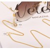 PEARLADA 18k Gold Tree of life Glasses Chain Triangle Sunglasses