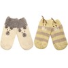 Atino Baby 2 Pack Fun Animal Socks with Grippers Bee