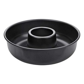 Zenker Pure, Round Delicious Food, Frankfurt Ring Women's Ring Mould Diameter 28 cm (Colour: Black, Qty: 1