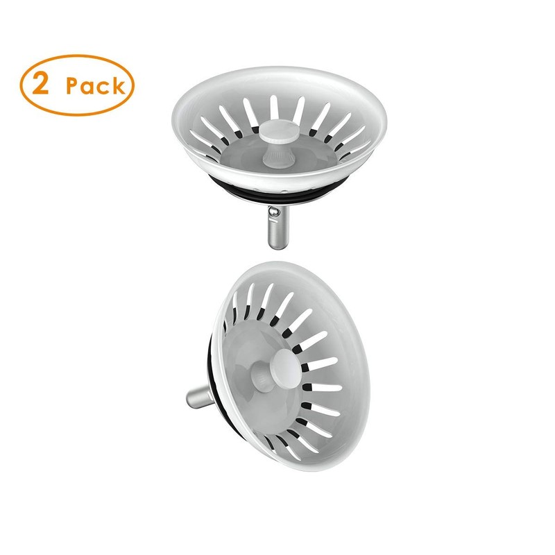 KANARY Kitchen Sink Basket Strainer Replacement for Standard Drains (3-1/2
