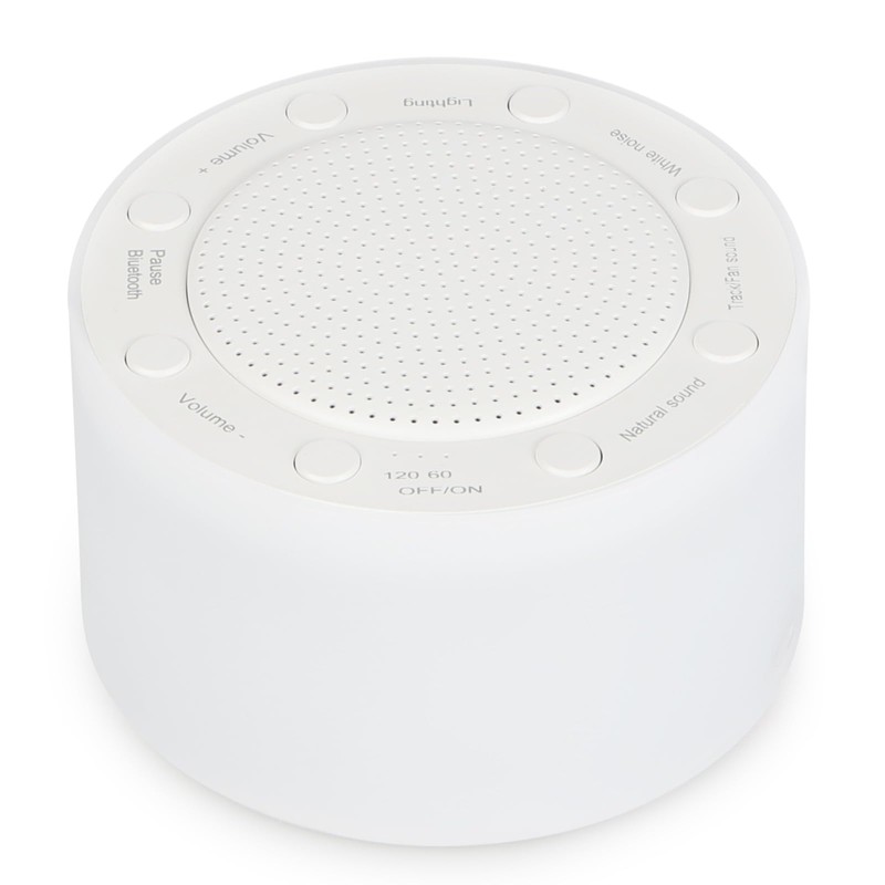 Alaoo White Noise Machine, Tragbare Baby-Einschlafhilfe, Einschlafhilfe mit 14 Geräuschen,