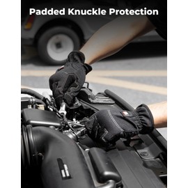 KEMIMOTO Work Gloves, Breathable Garden Gloves, Flexible, Durable, Construction Gloves for Work, Cycling, Men, Women