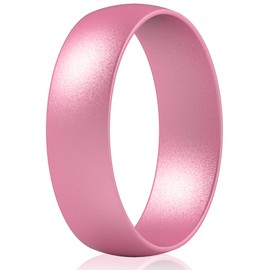 ThunderFit Silicone Wedding Rings Unisex, Rubber Engagement Bands 6.3mm Wide 1.65mm Thick - 1/2/3/4/5/6/7 Variety Multipack (Pack Z, 7.5-8 (18.20mm))