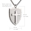 HZMAN Shield Armor of God Ephesians 6:16-17 Faith Cross Stainless