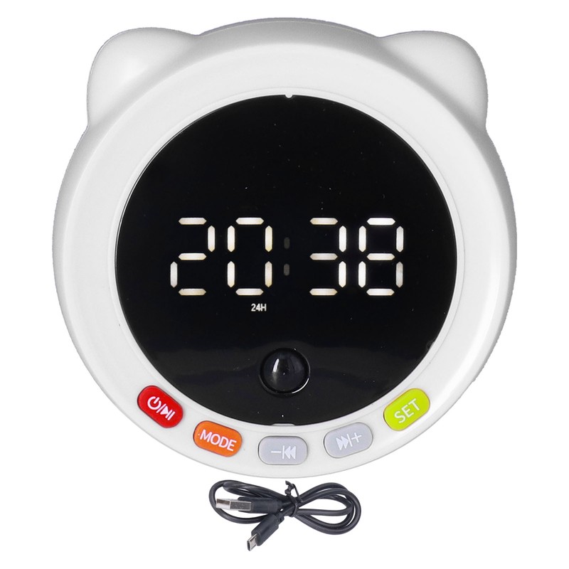 Multifunctional Bluetooth Alarm Clock Speaker Portable Digital Alarm Clock with