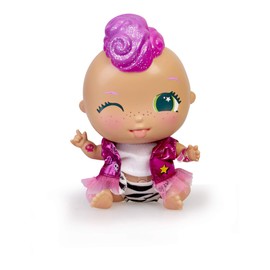 The Bellies From Bellyville 700016273 Punky Pink (Bellies) Baby Doll, Interactive Doll, Beige