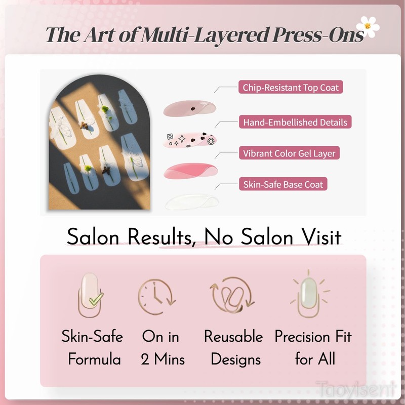 Red Bean Gradient Soft Gel Press On Nails 24PCS –