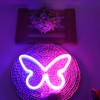 Neon Butterfly Light Pink Blue Neon Sign LED Neon Wall