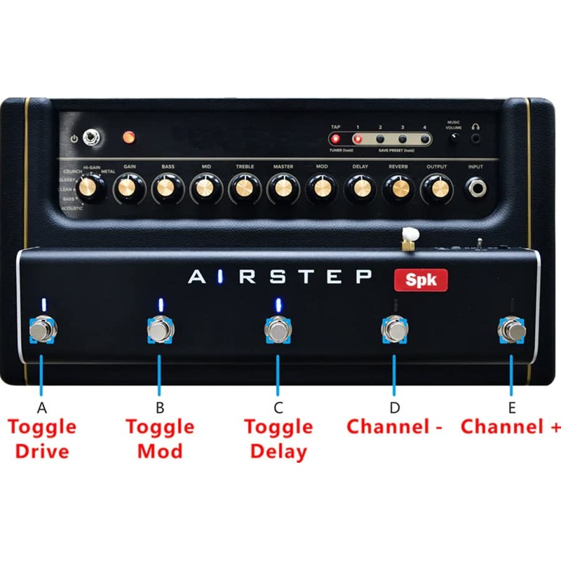 X-Sonic AIRSTEP SPK Edition Foot Controller, Bluetooth Positive Grid Spark