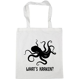 Hippowarehouse What's Kraken Tote Shopping Gym Beach Bag 42cm x38cm, 10 litres