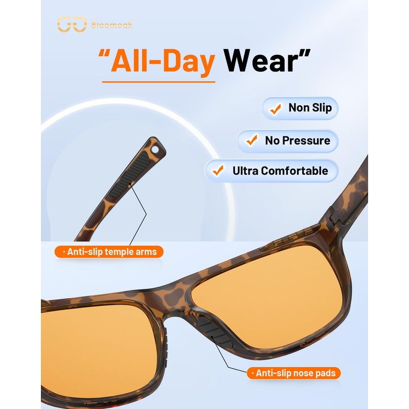 Bloomoak Gaming Glasses | Glasses with Blue Light Filter |