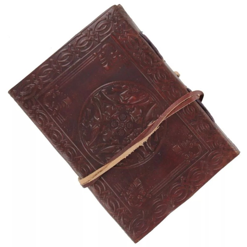 Armory Replicas Celtic Cross Handmade Leather Writing Journal - Embossed