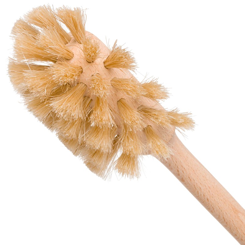 REDECKER Horsehair Drinking Bottle Brush with Beechwood Handle, 13-3/4-inches -