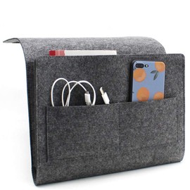 Felt Bedside Pocket, Felt Bed Storage Organizer Holder Bedside Pocket Bed Organizer Multi Slot Bedside Pocket Sofa Desk Side Hanging Bag for for Holds TV Remote Magazine Books Cell Phone