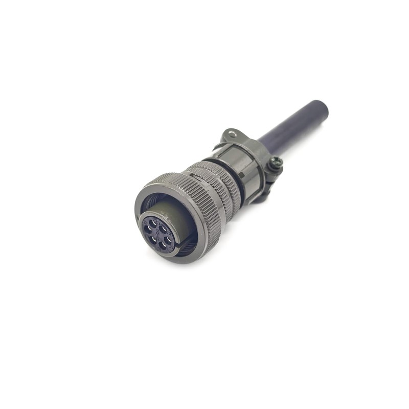 MS3106A14S-6S Industrial Circular Connector, MIL-DTL-5015 Series Threaded Connector 6 Pin