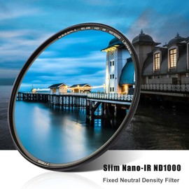 GREEN.L 58mm ND1000 Filter, 10 Stop ND Filter 58mm, Super Slim Multi-Layer Nano Coatings Fixed Neutral Density Filter