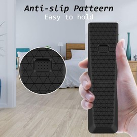 Silicone Protective Case for XFinity XR15 Voice Control Remote, Compatible Case Holder with Shock Bumper and Battery Cover - Black