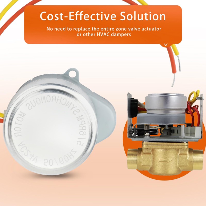 Honey-Well 802360JA Motor Compatible with V8043 or V8044 Zone Valves,