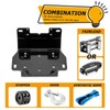 WeiSen Winch Mount Plate Bracket Compatible with 2016-2023 Yamaha Grizzly
