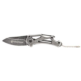 Smith & Wesson Search and Rescue 11in High Carbon S.S. Fixed Blade Knife with 6in Serrated Drop Blade and Rubberized Handle for Outdoor Survival and EDC