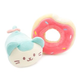 Anirollz Kittiroll Plush in Donut Ring Outfitz – Kawaii Stuffed Animal with Removable Costume – Cute Squishy Plush Toy Gift for Girls & Kids