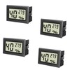 Gentpovth Pack of 4 Digital Thermometer Hygrometer, 2-in-1 Room Thermometer