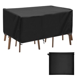 Landrip Cover for garden furniture, 420D Oxford garden furniture cover, waterproof cover for rectangular garden tables furniture sets, 150 x 90 x 75 cm