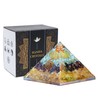 Orgonite Crystal Triple Money Pyramid Energy Generator Promotes Wealth and
