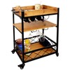 Home Bar Cart 3-Tier Shelves Rolling Serving Cart,Bar Carts for