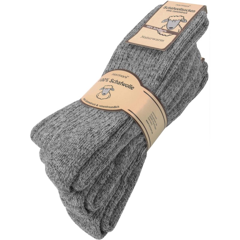 normani 3 Pairs of Warm Sheep's Wool Socks 100% Sheep's