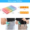 Pasking 2Pcs Extra Large Weekly Pill Boxes Organisers - XL