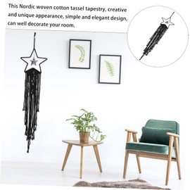 Ciieeo Cotton Woven Macrame Dreamcatcher Wall Ornament Unique Star Design for Home Decoration for Mother Day Valentine Day and Christmas Celebrations