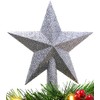 Christmas ConceptsÂ® 20cm Glitter Tree Top Star Decoration â Christmas Tree Topper (Graphite)