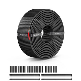 NAOEVO 20 Gauge Wire 2 Conductor Electrical Wire, 20 AWG Stranded PVC Cord, 12V Low Voltage/Tinned Copper/Flexible Cable for Automotive Wiring, Lamp Cord, Marine Cable (50FT)