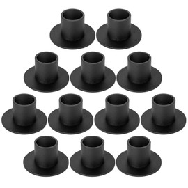 12 Pcs Black Candle Holders Sets Vintage Candlestick Holder Table Centerpieces Farmhouse Decor for Home Dinning Wedding Party Anniversary Housewarming Gifts