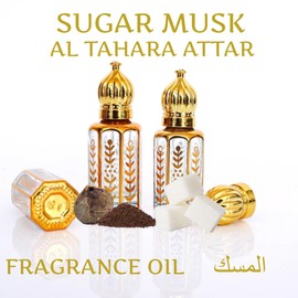 Equivalence Equivalence Musk Al Tahara ??? ??????? Pure Perfume Oil, Attar Bottle Deluxe Roll-On 10ml -Alcohol Free (0.34 Fl Oz (Pack of 1), SUGAR MUSK)
