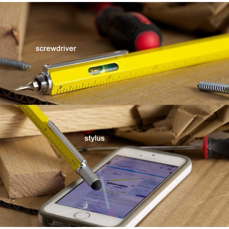 Stylus Pen, 7-in-1 Multi-Tool Pen [Touchscreen Stylus, Ballpoint Pen, Ruler,