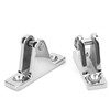 2pcs Bimini Top 90° Deck Hinge 316 Stainless Steel Heavy
