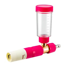 REALYOU Foam Cannon Pro, Foam Cannon for Pressure Washer with 1/4'' Quick Connector, Soap Cannon with Adjustable Nozzle, Fits Most Car Washing Accessories-Pink