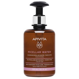 APIVITA Micellar Water with Rose and Honey 10.1 fl. oz. | Rose Cleansing Micellar Water for Face & Eyes -| Gentle Make-up and Impurities Remover for All Skin Types