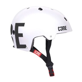 CORE Protection Street Helmet Skate/BMX/Bike/MTB/Roller Derby/Scooter - White/Black, XS/S
