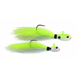 SPRO Phat Flies-Pack of 2,Chartreuse Ghost, 1/8-Ounce