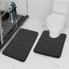 Yimobra Memory Foam Bath Mat Set, 2 Piece Soft Bathroom