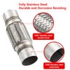 Autarboor Exhaust Flex Pipe, 2.5''x 6''Stainless Steel Heavy Duty Exhaust