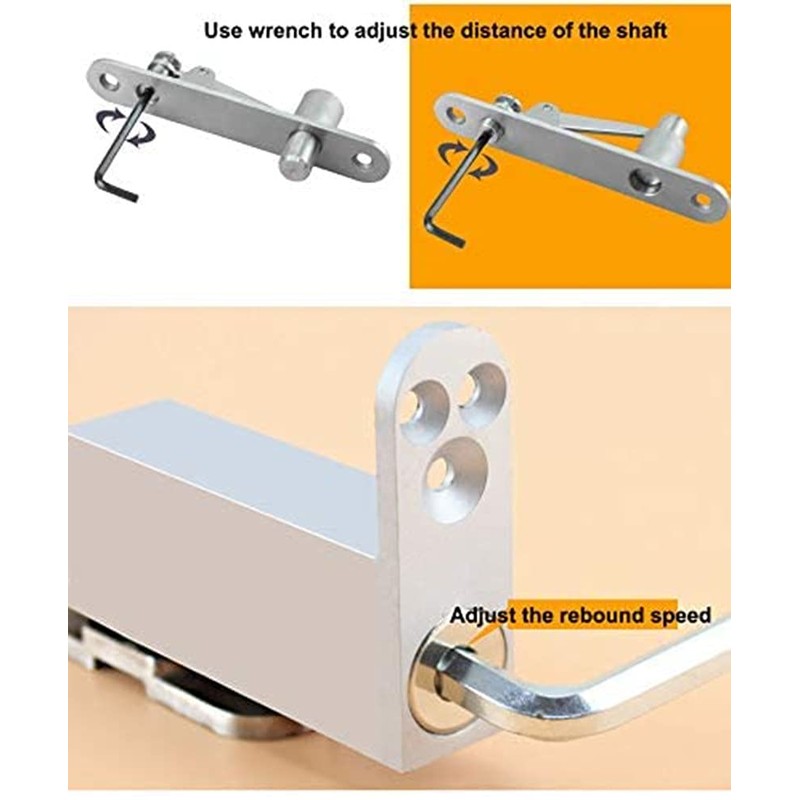 Ranbo Commercial/Home Self Closing Door Pivot Hinges Heavy Duty Hidden