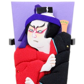 Compact Bean Dangoya Kabuki Decorative Stand, Made in Japan, Souvenir, New Year, Oshi-e Oshie, Spring Ornament (Sukeroku)