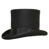 100% WOOL TOP HAT --- SATIN LINED --- BOXED (Xtra