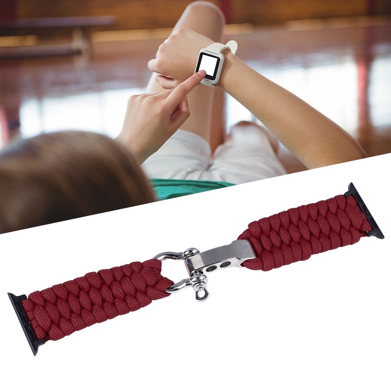 Paracord Watch Band Stylish Women Adjustable Hand Braided Watch Wristband